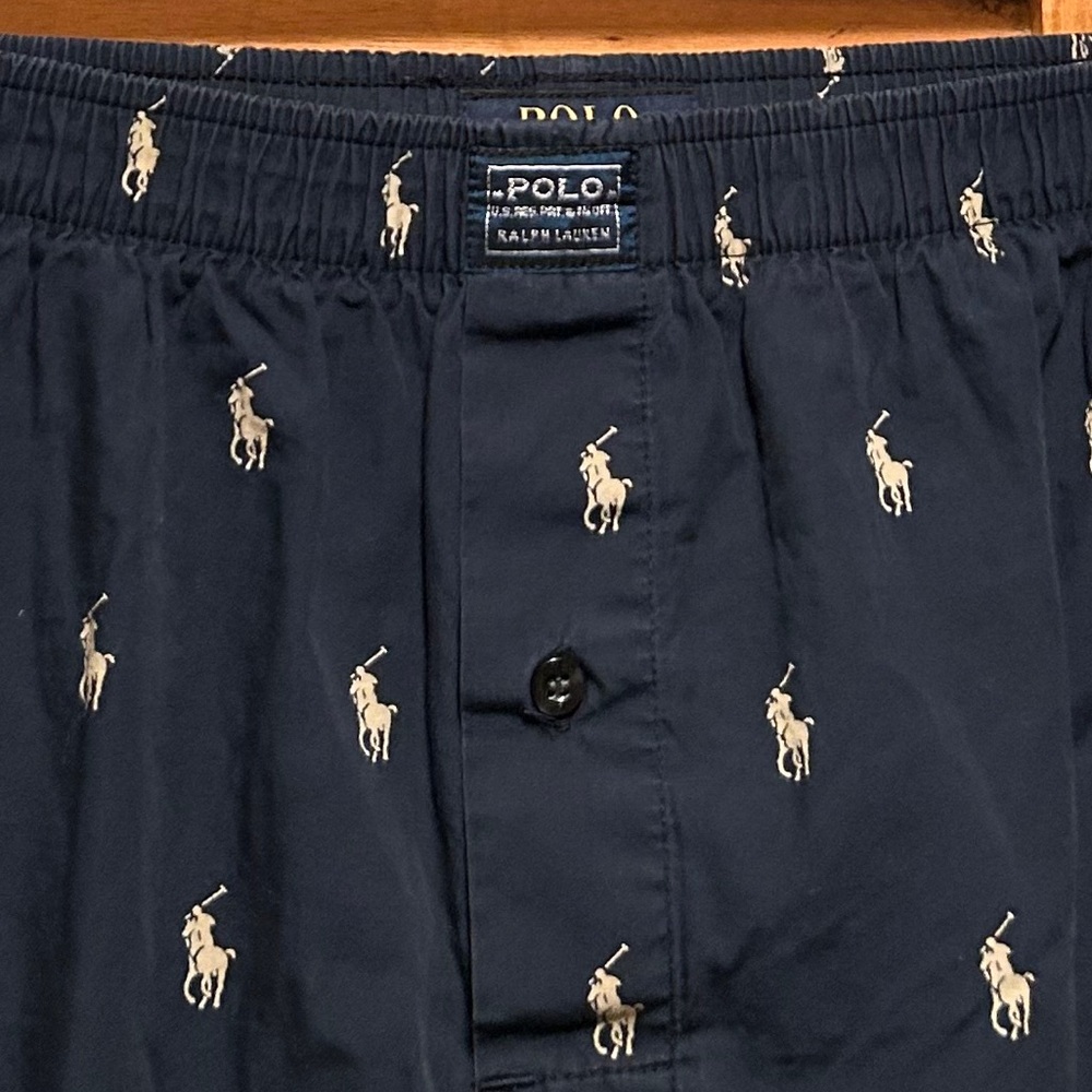 Polo Ralph Lauren Navy and Cream Pajama Pants
